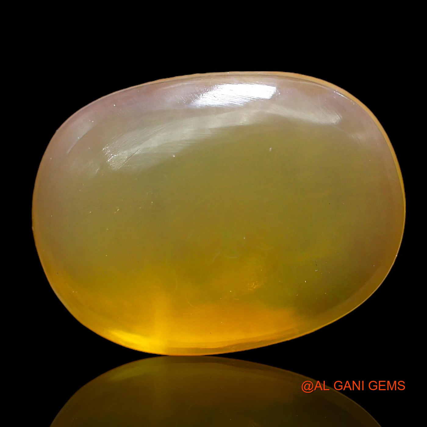 Natural Fire Opal Gemstone 8.00 Cts Loose Oval Cabochon From Australia 17x12x6 mm AC-863