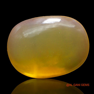 Natural Fire Opal Gemstone 8.00 Cts Loose Oval Cabochon From Australia 17x12x6 mm AC-863