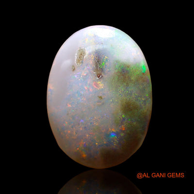 Natural Untreated Fire Opal Loose Gemstone Oval Cabochon From Australia 8.00 Cts 17x12x6 mm AC-864