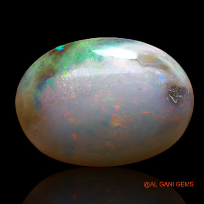Natural Untreated Fire Opal Loose Gemstone Oval Cabochon From Australia 8.00 Cts 17x12x6 mm AC-864