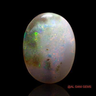 Natural Untreated Fire Opal Loose Gemstone Oval Cabochon From Australia 8.00 Cts 17x12x6 mm AC-864