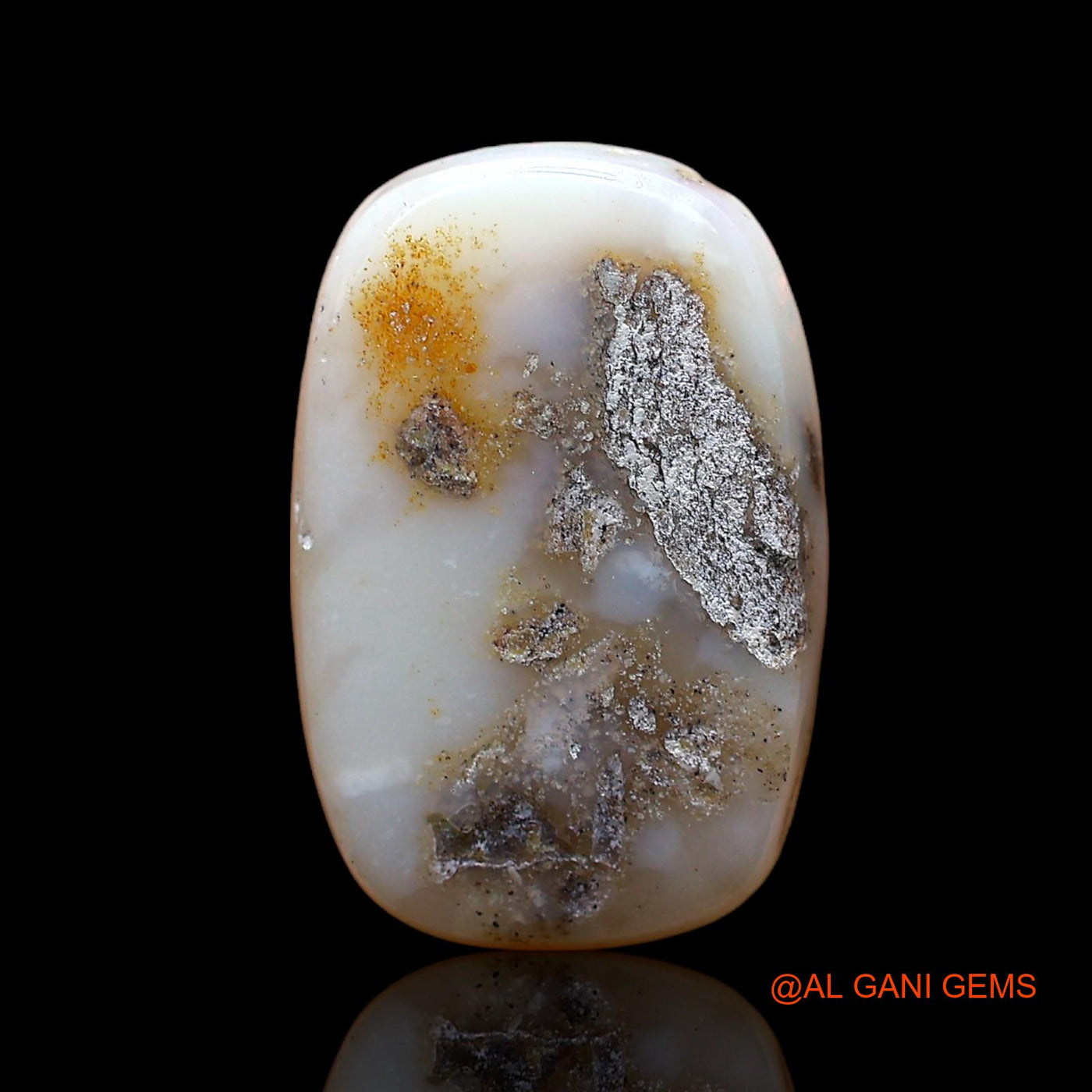 6.00 Cts Unheated Australian Fire Opal Loose Gemstone Oval Cabochon Natural 17x11x4 mm AC-865