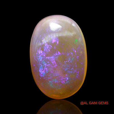 Natural Fire Opal Gemstone 6.00 Cts Loose Oval Cabochon From Australia 17x12x5 mm AC-866