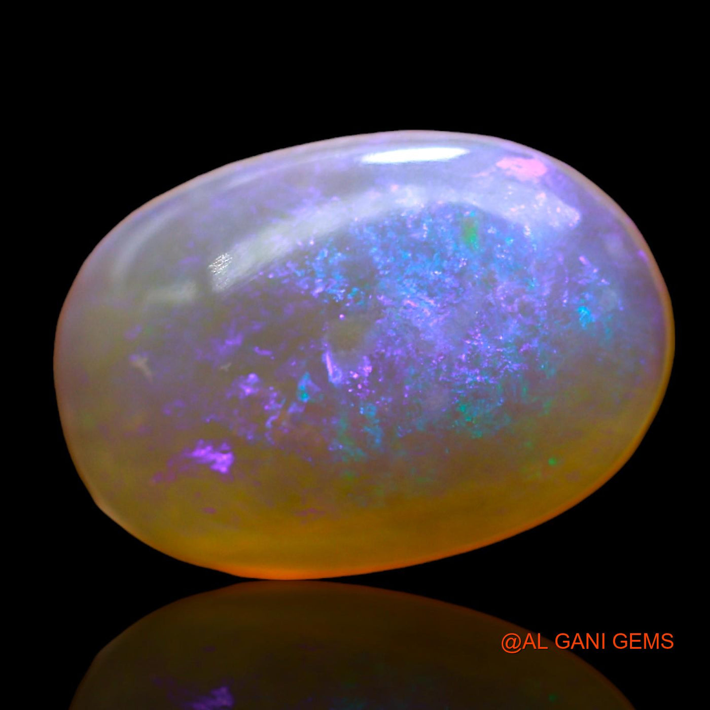 Natural Fire Opal Gemstone 6.00 Cts Loose Oval Cabochon From Australia 17x12x5 mm AC-866