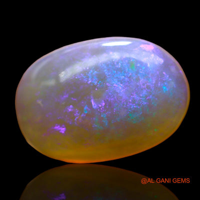 Natural Fire Opal Gemstone 6.00 Cts Loose Oval Cabochon From Australia 17x12x5 mm AC-866