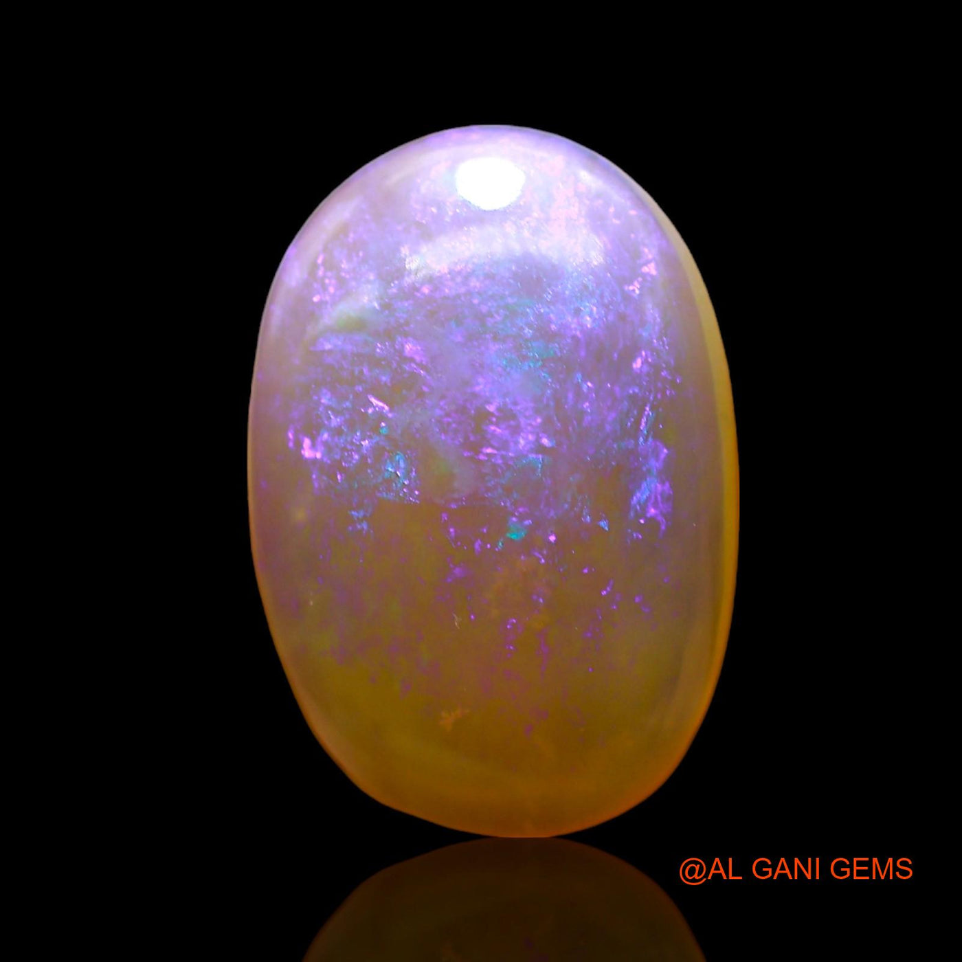 Natural Fire Opal Gemstone 6.00 Cts Loose Oval Cabochon From Australia 17x12x5 mm AC-866