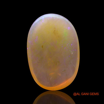 Natural Fire Opal Gemstone 6.00 Cts Loose Oval Cabochon From Australia 17x12x5 mm AC-866