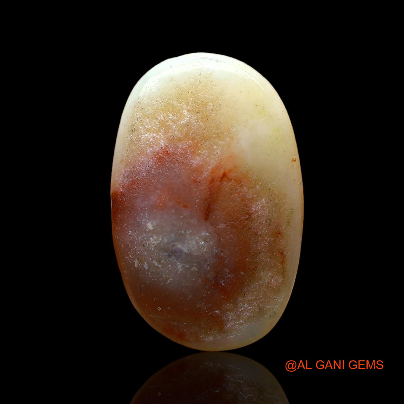 4.00 Cts Natural Australian Fire Opal Loose Gemstone Oval Cabochon 17x11x4 mm AC-867