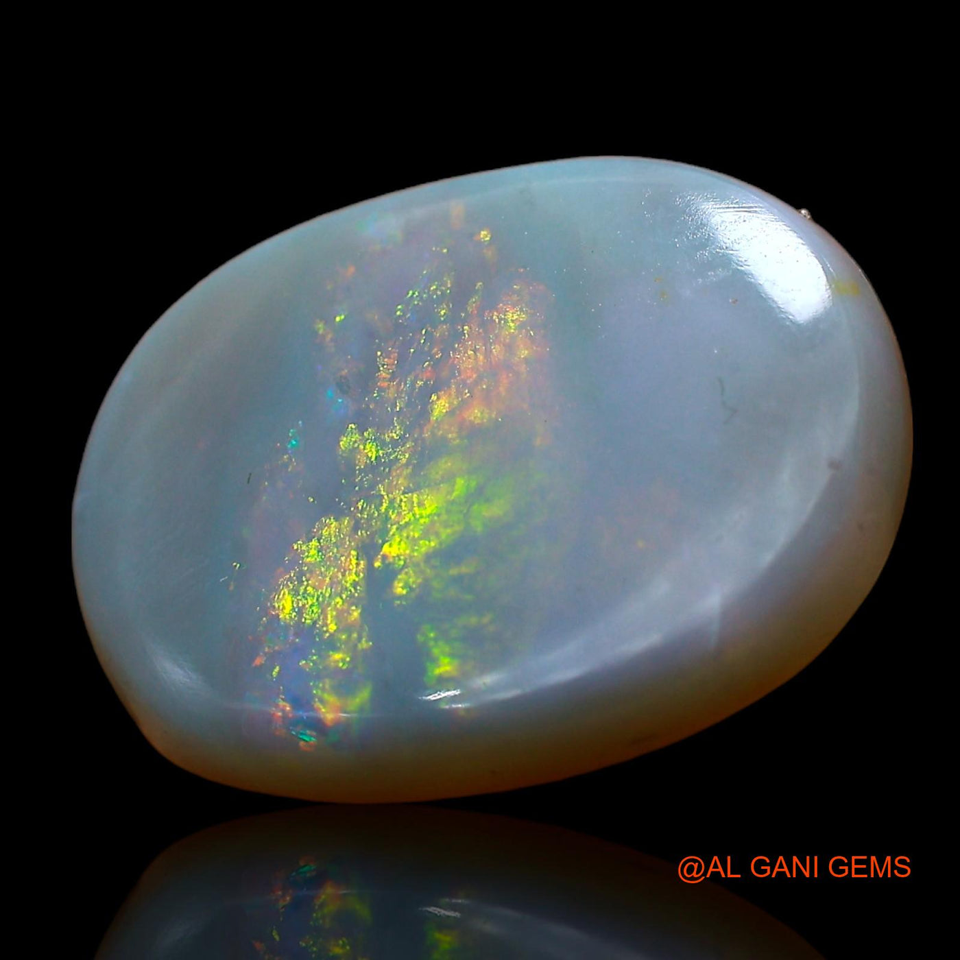 6.00 Cts Natural Australian Fire Opal Oval Cabochon Loose Gemstone For Jewelry 17x12x4 mm AC-868