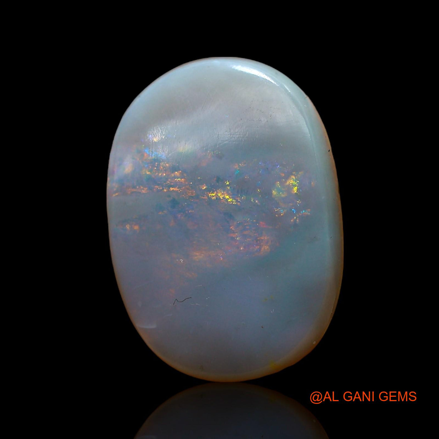 6.00 Cts Natural Australian Fire Opal Oval Cabochon Loose Gemstone For Jewelry 17x12x4 mm AC-868