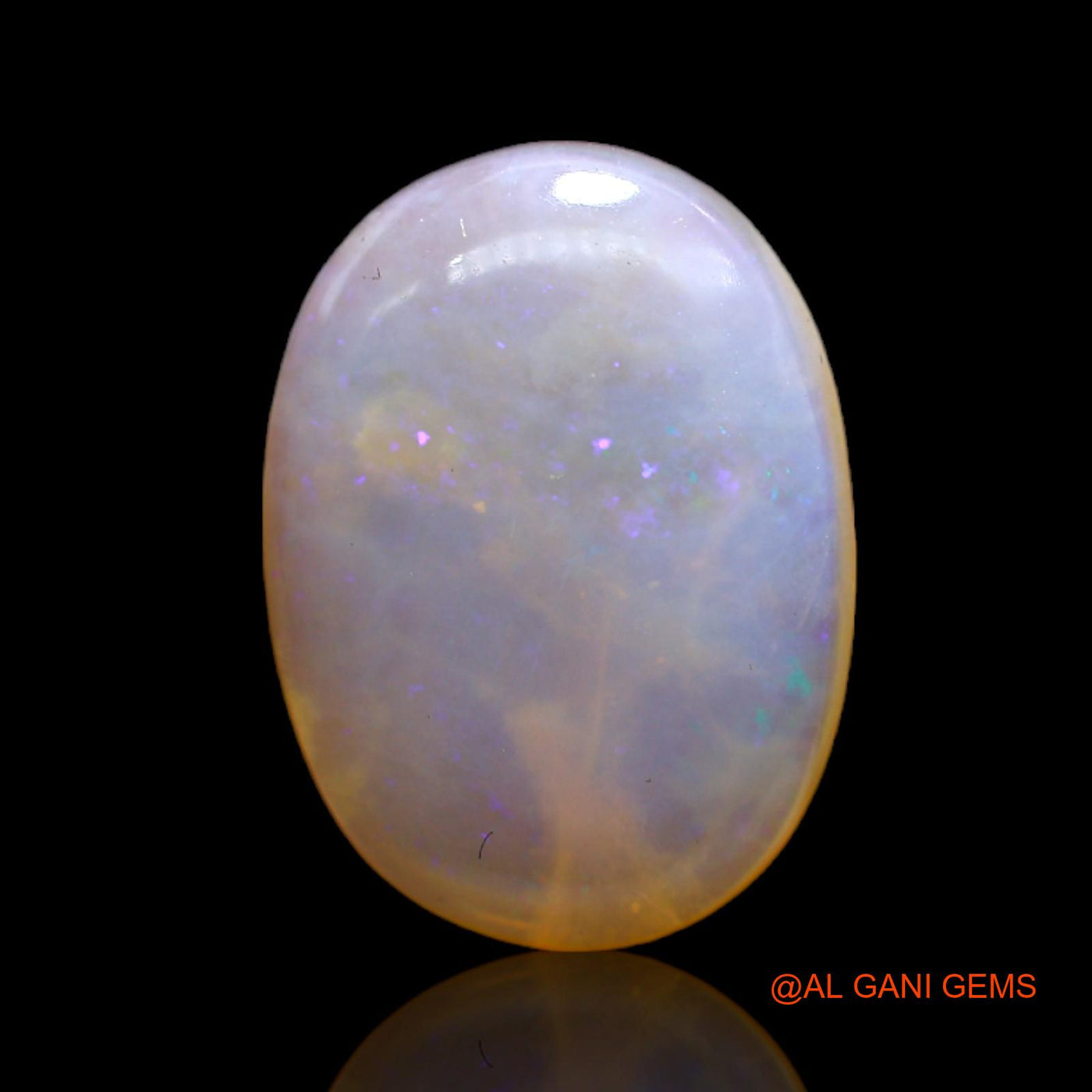 Natural Fire Opal Gemstone 7.00 Cts Loose Oval Cabochon From Australia 18x13x4 mm AC-86