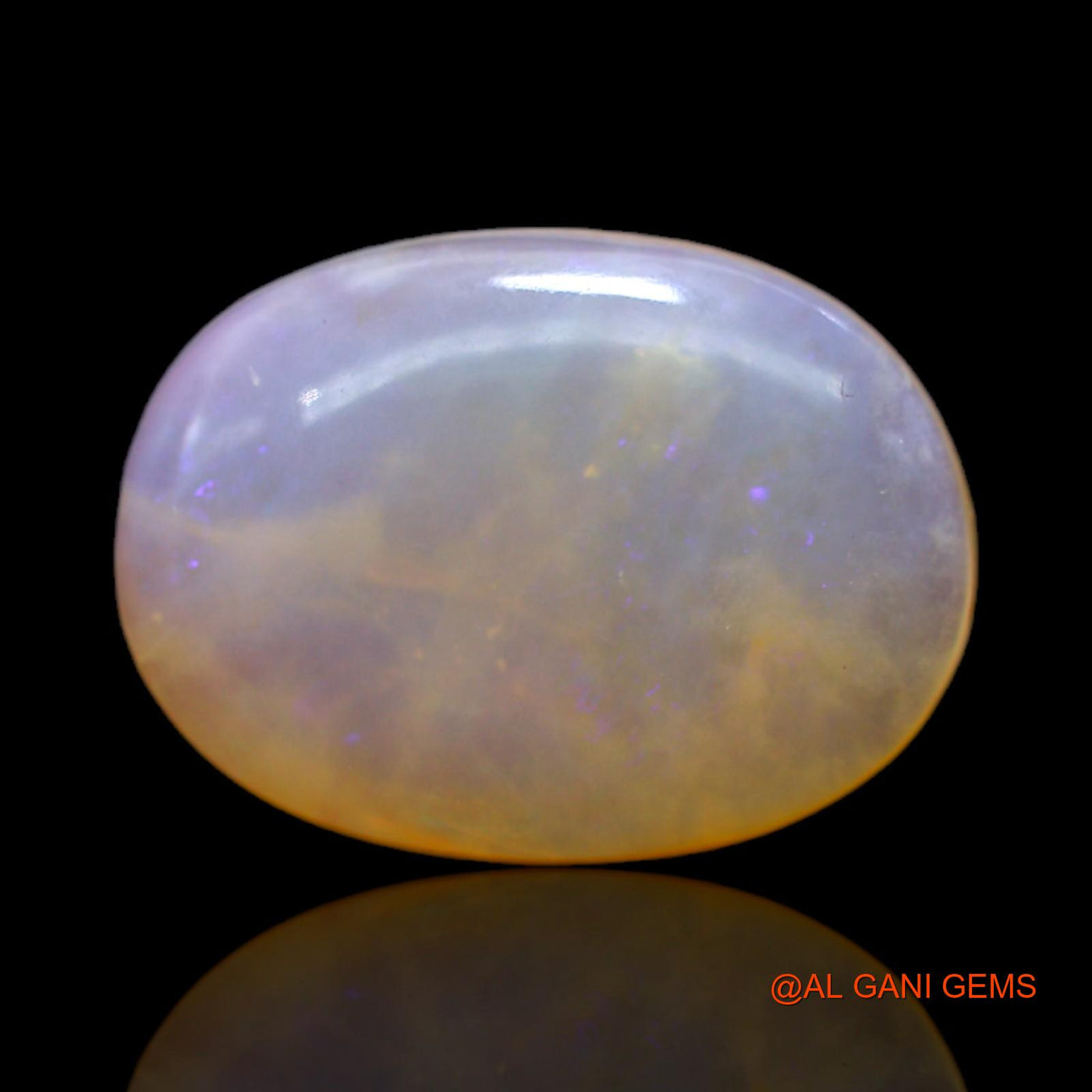 Natural Fire Opal Gemstone 7.00 Cts Loose Oval Cabochon From Australia 18x13x4 mm AC-86