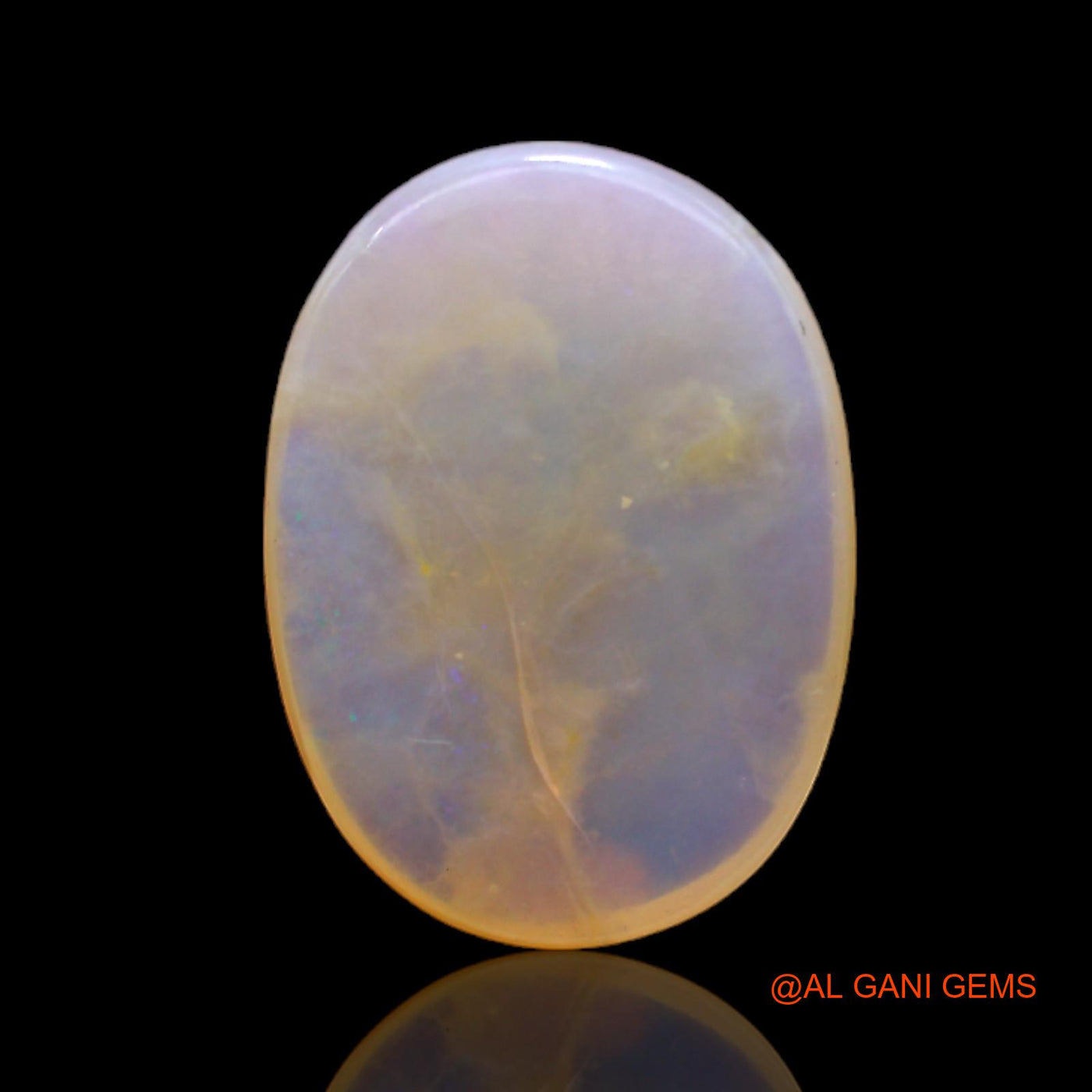 Natural Fire Opal Gemstone 7.00 Cts Loose Oval Cabochon From Australia 18x13x4 mm AC-86