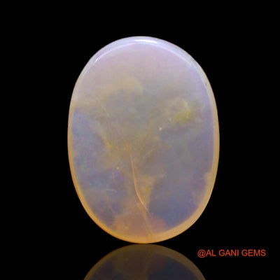 Natural Fire Opal Gemstone 7.00 Cts Loose Oval Cabochon From Australia 18x13x4 mm AC-86
