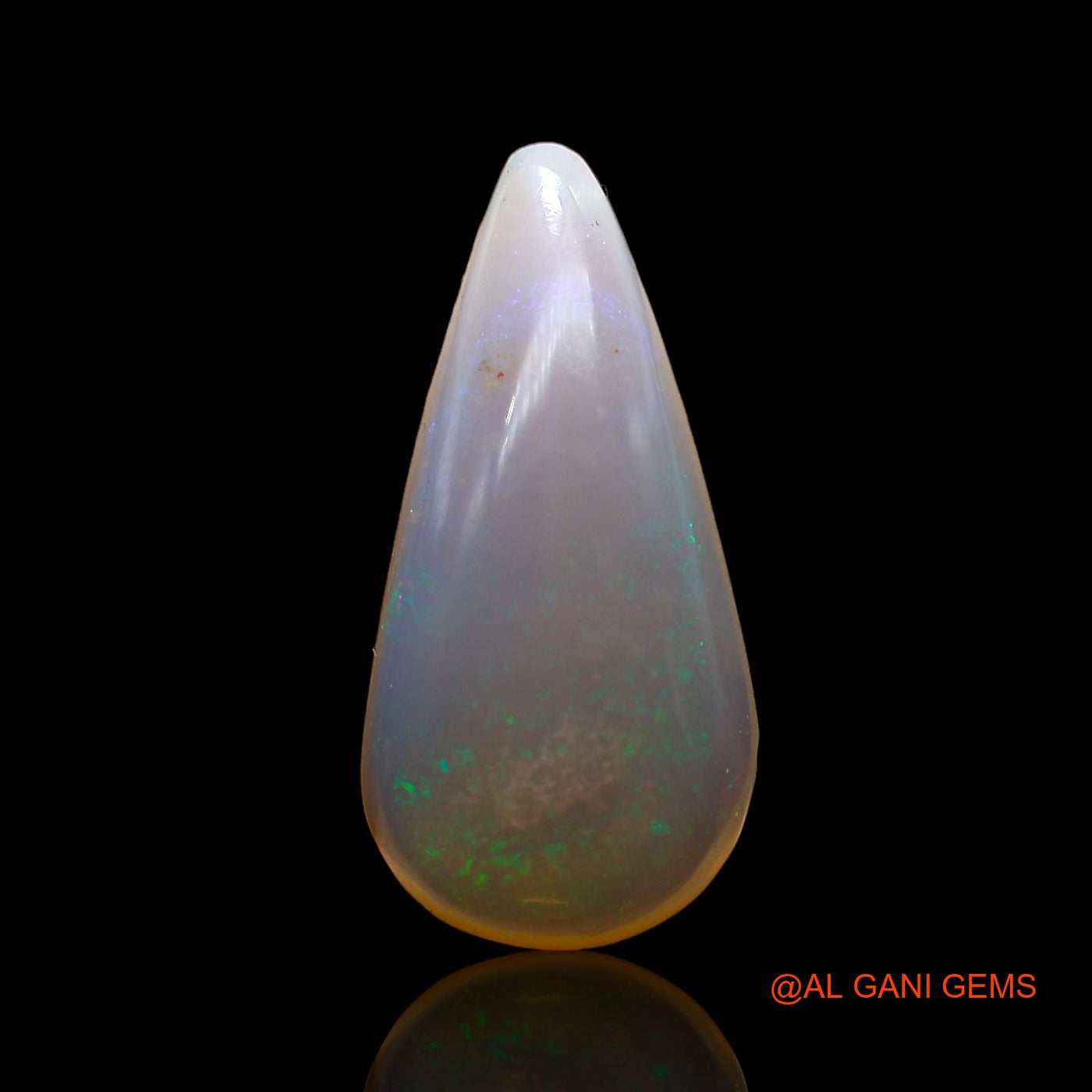 4.00 Cts Natural Australian Fire Opal Loose Gemstone Pear Cabochon 19x9x4 mm AC-873
