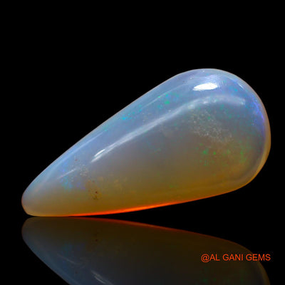 4.00 Cts Natural Australian Fire Opal Loose Gemstone Pear Cabochon 19x9x4 mm AC-873