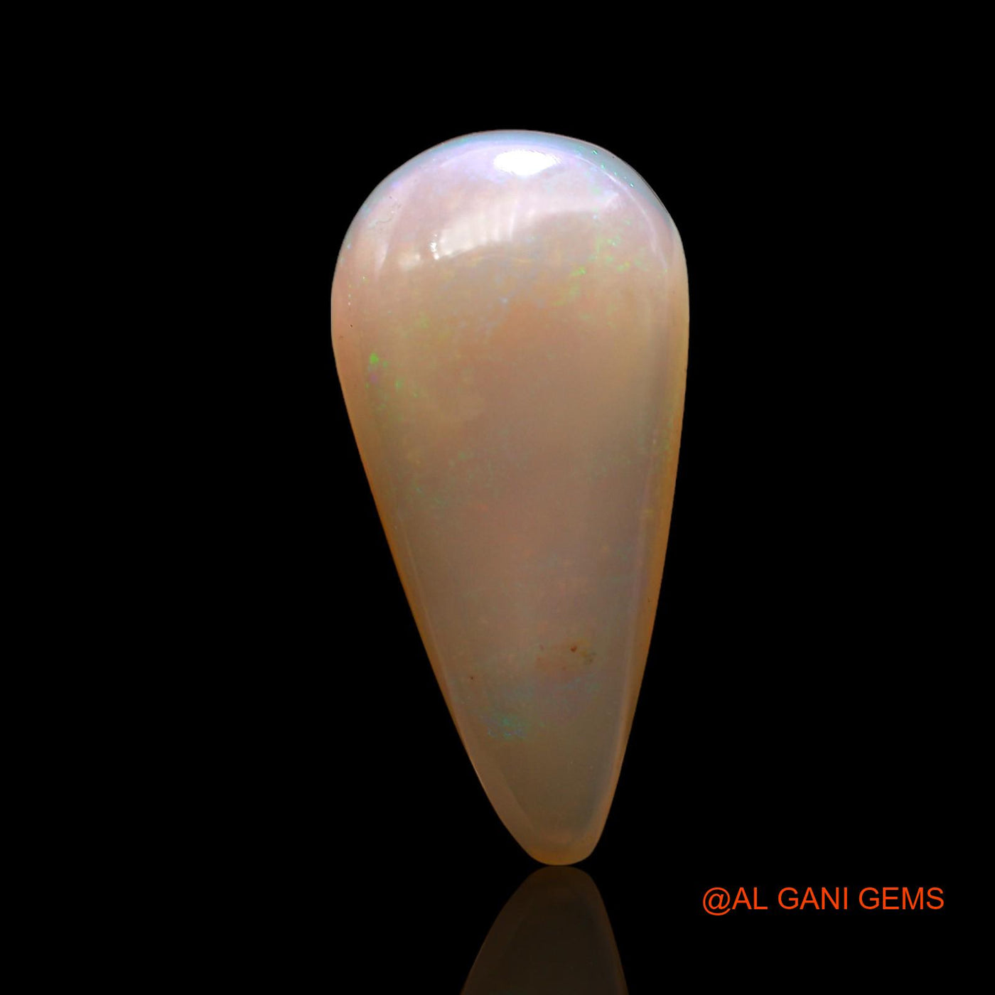 4.00 Cts Natural Australian Fire Opal Loose Gemstone Pear Cabochon 19x9x4 mm AC-873