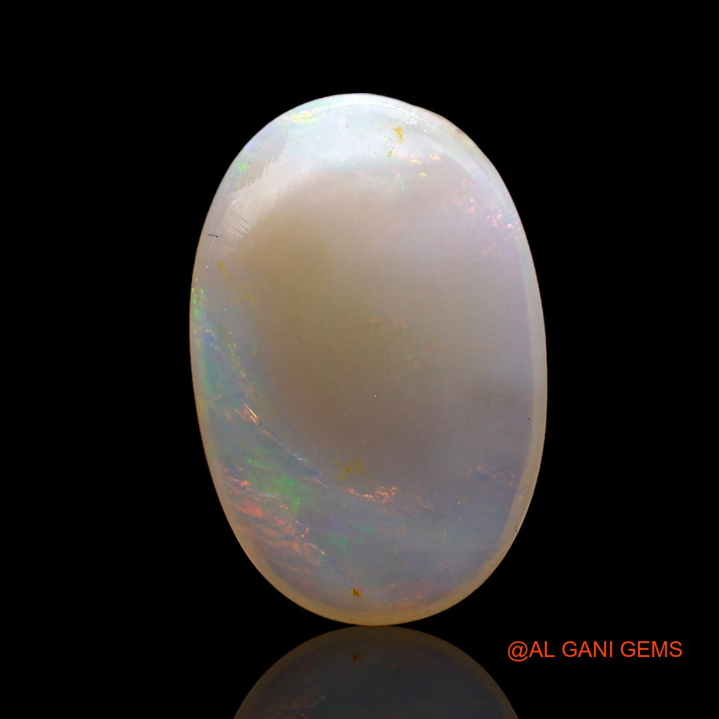 Natural Untreated Fire Opal Loose Gemstone Oval Cabochon From Australia 4.00 Cts 17x11x3 mm AC-874