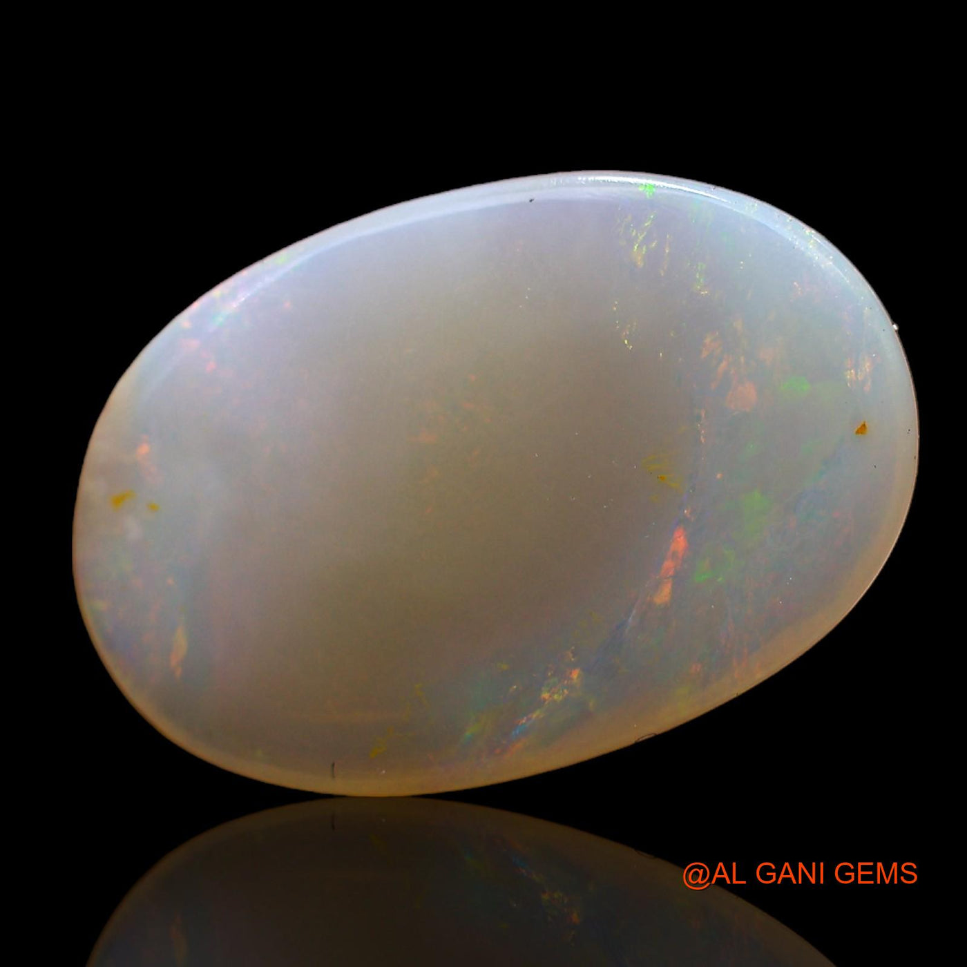 Natural Untreated Fire Opal Loose Gemstone Oval Cabochon From Australia 4.00 Cts 17x11x3 mm AC-874