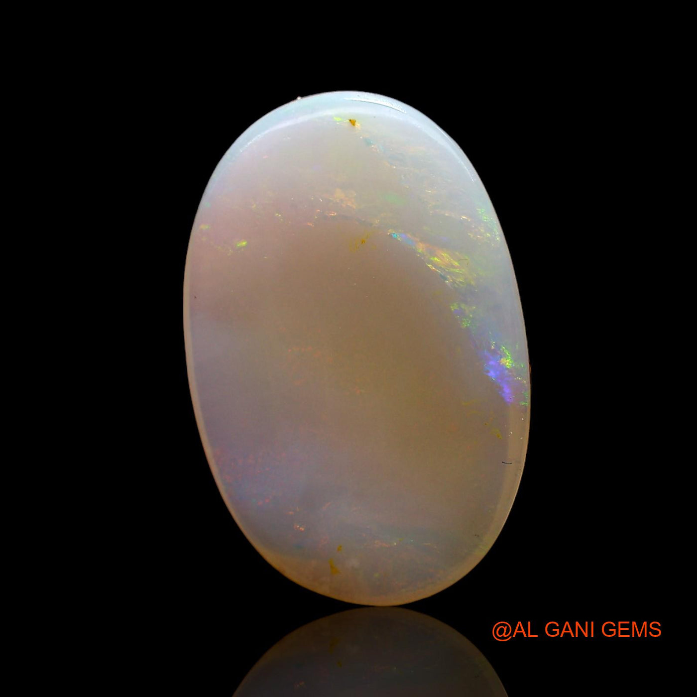 Natural Untreated Fire Opal Loose Gemstone Oval Cabochon From Australia 4.00 Cts 17x11x3 mm AC-874