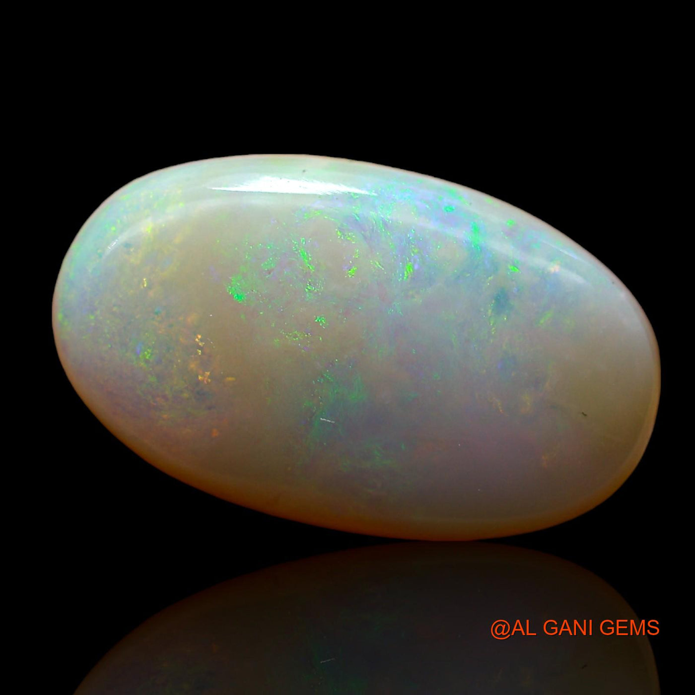 Natural Untreated Fire Opal Loose Gemstone Oval Cabochon From Australia 6.00 Cts 18x10x5 mm AC-875