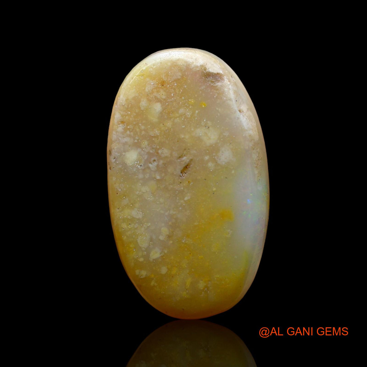 Natural Untreated Fire Opal Loose Gemstone Oval Cabochon From Australia 6.00 Cts 18x10x5 mm AC-875