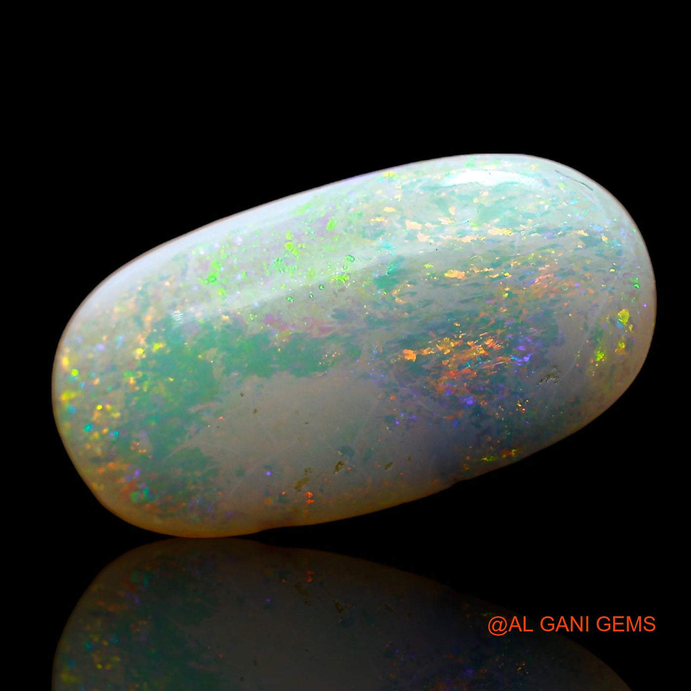 4.00 Cts Natural Australian Fire Opal Loose Gemstone Oval Cabochon 18x9x3 mm AC-877