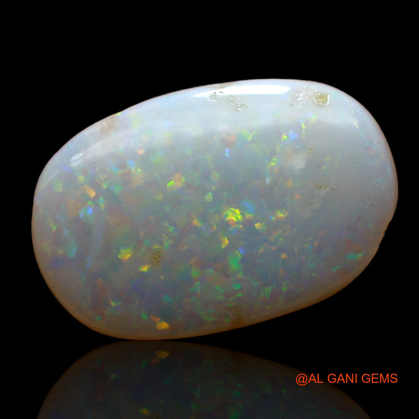 Natural Fire Opal Gemstone 4.00 Cts Loose Oval Cabochon From Australia 17x11x3 mm AC-878