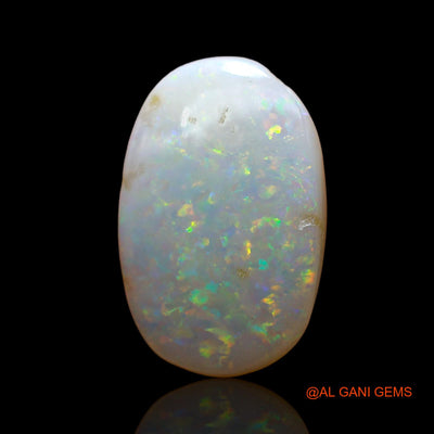 Natural Fire Opal Gemstone 4.00 Cts Loose Oval Cabochon From Australia 17x11x3 mm AC-878