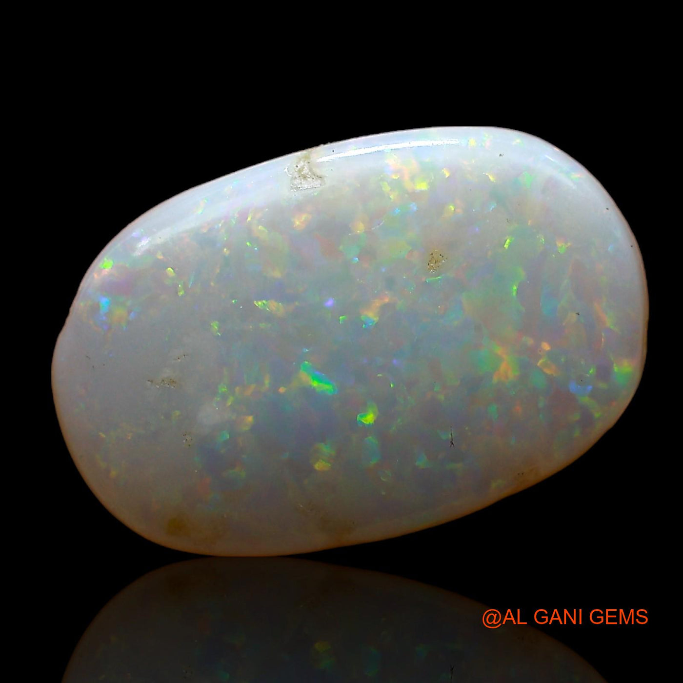 Natural Fire Opal Gemstone 4.00 Cts Loose Oval Cabochon From Australia 17x11x3 mm AC-878