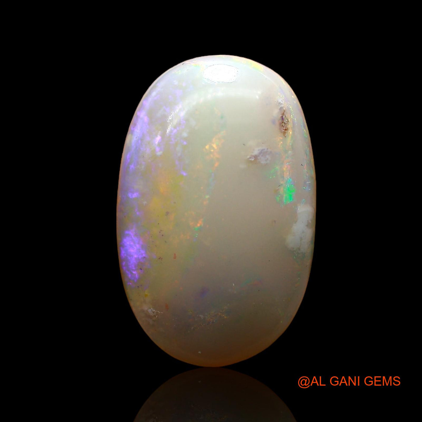 4.00 Cts Natural Australian Fire Opal Loose Gemstone Oval Cabochon 17x11x3 mm AC-881