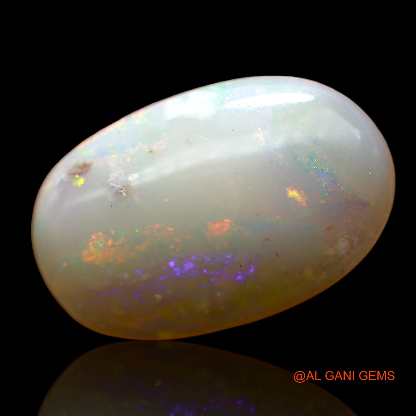 4.00 Cts Natural Australian Fire Opal Loose Gemstone Oval Cabochon 17x11x3 mm AC-881
