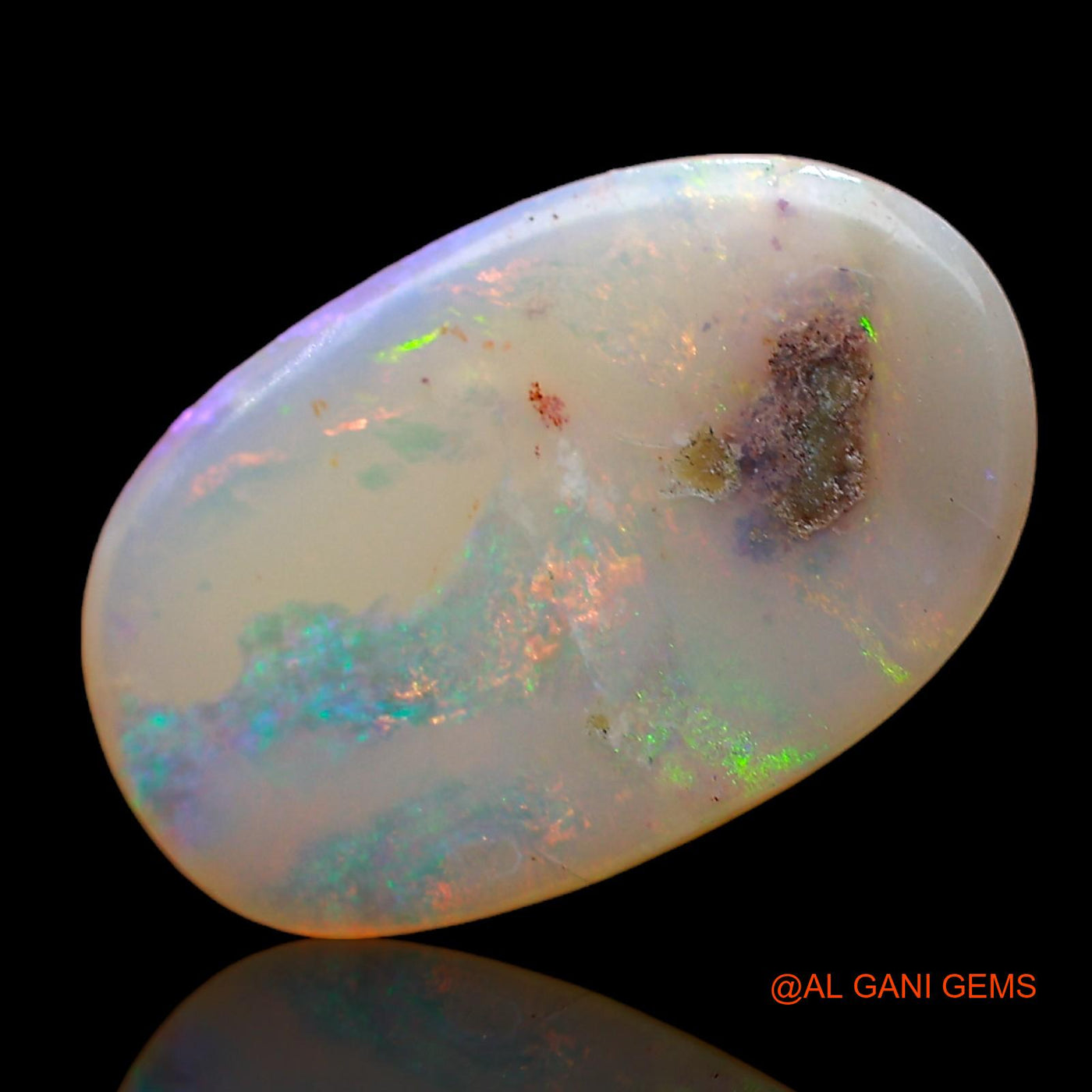 4.00 Cts Natural Australian Fire Opal Loose Gemstone Oval Cabochon 17x11x3 mm AC-881
