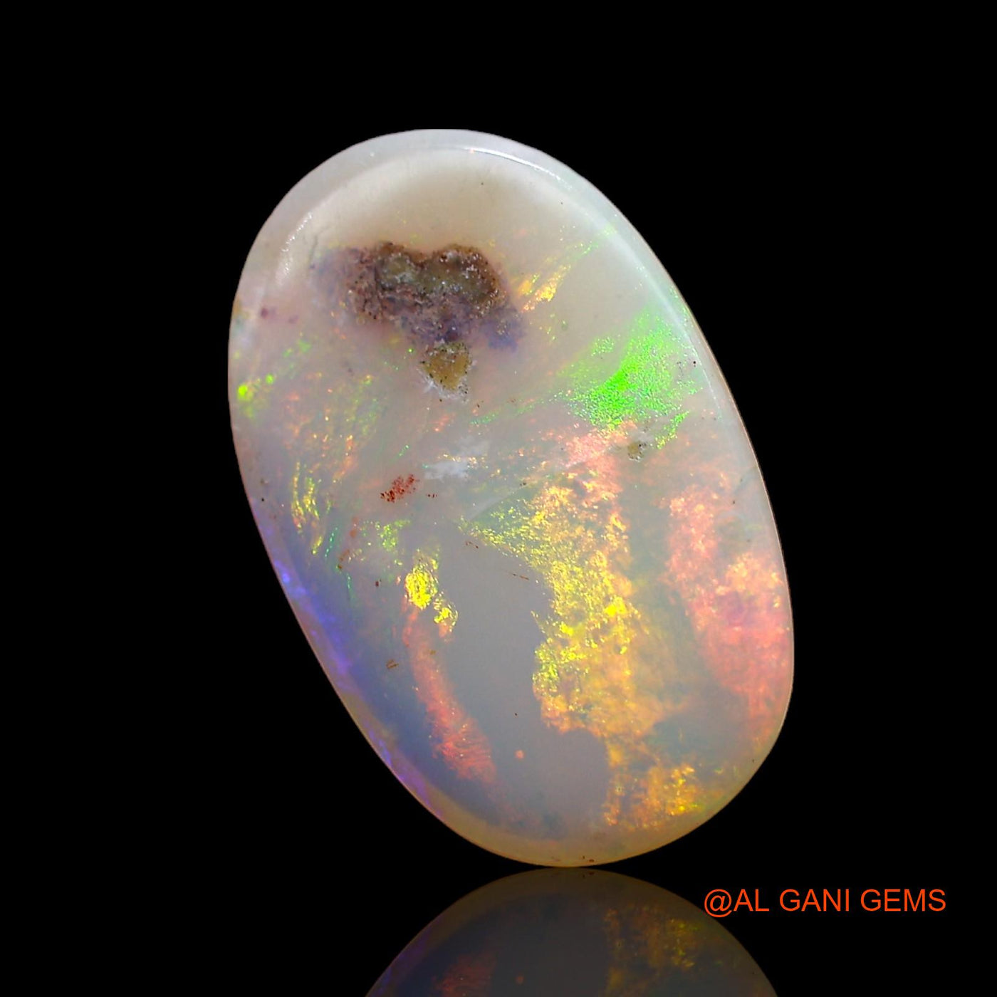4.00 Cts Natural Australian Fire Opal Loose Gemstone Oval Cabochon 17x11x3 mm AC-881