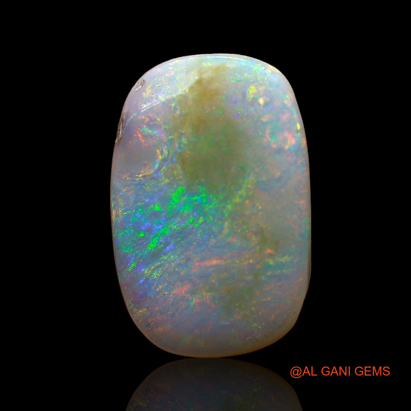 Natural Untreated Fire Opal Loose Gemstone Oval Cabochon From Australia 4.00 Cts 16x10x3 mm AC-883
