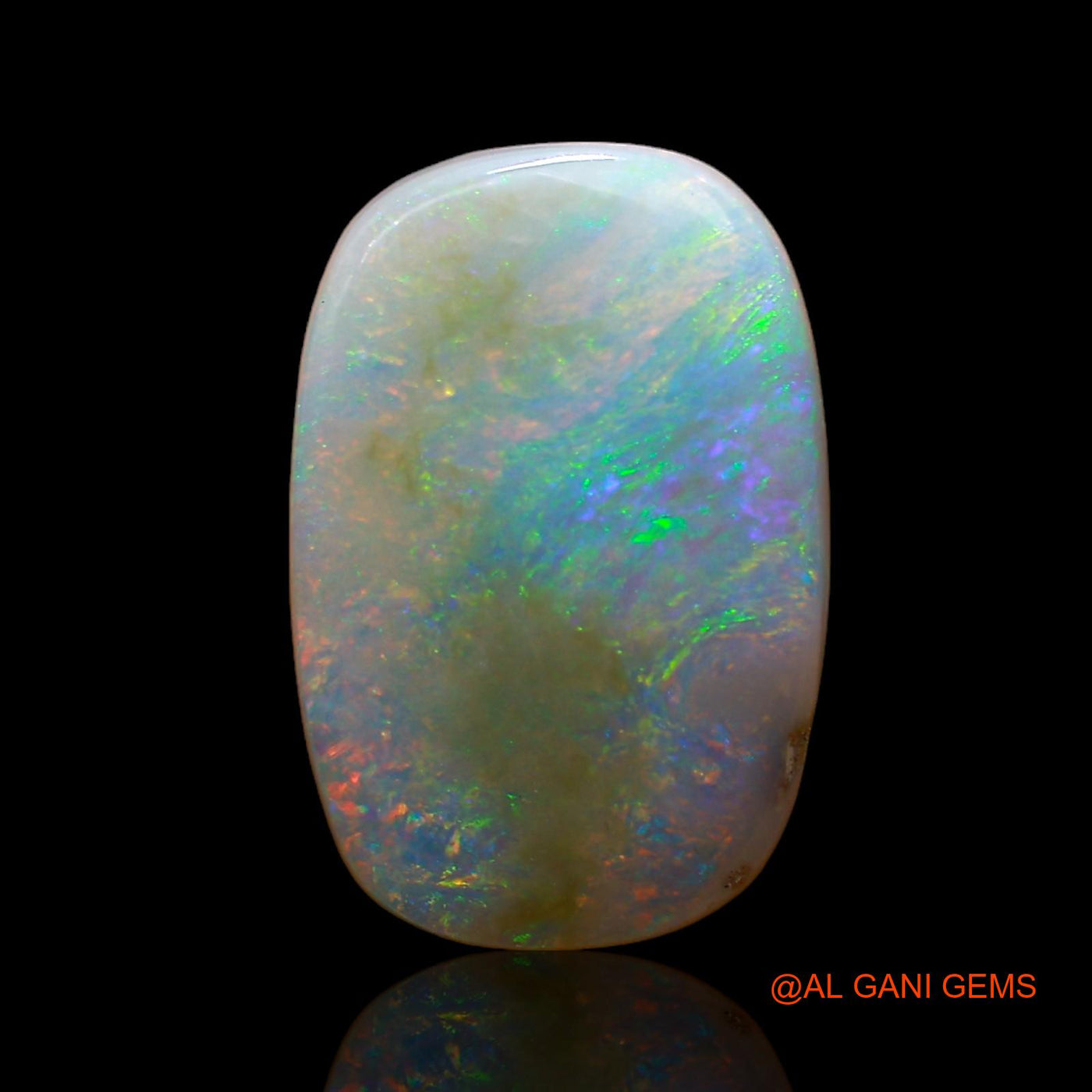 Natural Untreated Fire Opal Loose Gemstone Oval Cabochon From Australia 4.00 Cts 16x10x3 mm AC-883