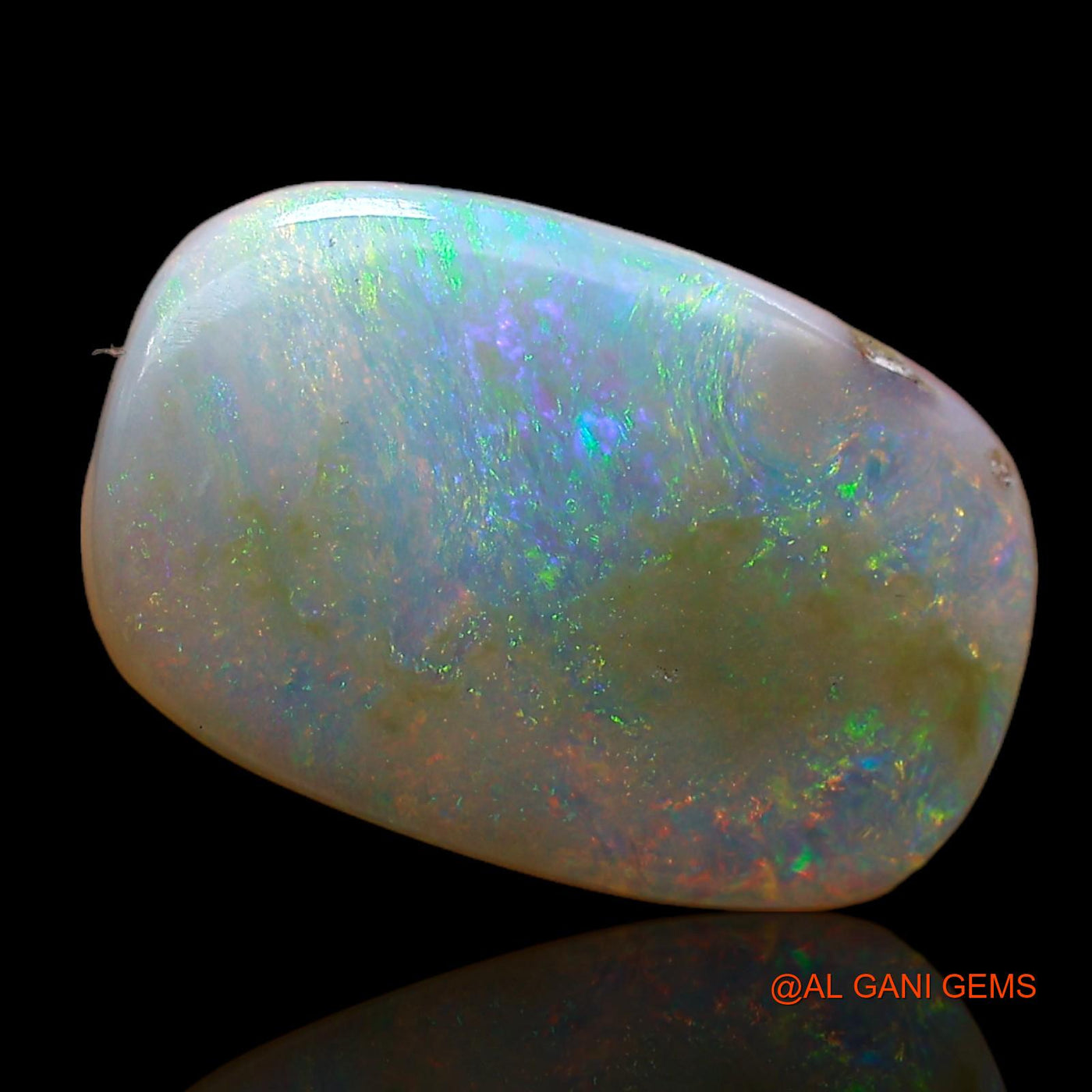 Natural Untreated Fire Opal Loose Gemstone Oval Cabochon From Australia 4.00 Cts 16x10x3 mm AC-883