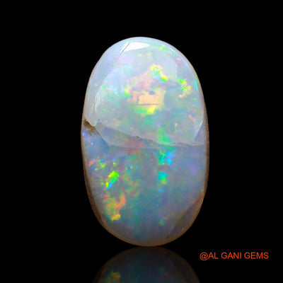 Natural Fire Opal Gemstone 6.00 Cts Loose Oval Cabochon From Australia 16x9x6 mm AC-884