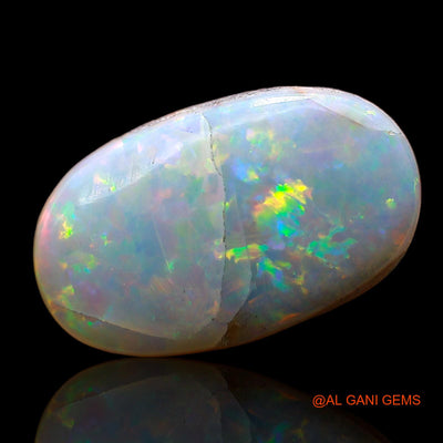 Natural Fire Opal Gemstone 6.00 Cts Loose Oval Cabochon From Australia 16x9x6 mm AC-884