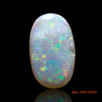 Natural Fire Opal Gemstone 6.00 Cts Loose Oval Cabochon From Australia 16x9x6 mm AC-884