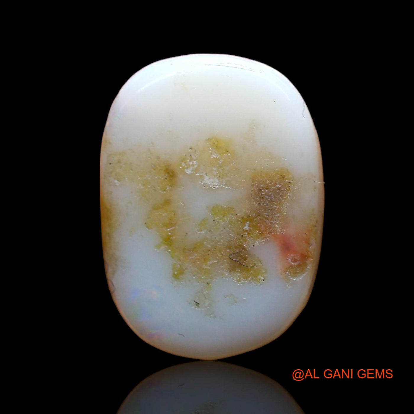 4.00 Cts Natural Australian Fire Opal Loose Gemstone Oval Cabochon 15x11x3 mm AC-887
