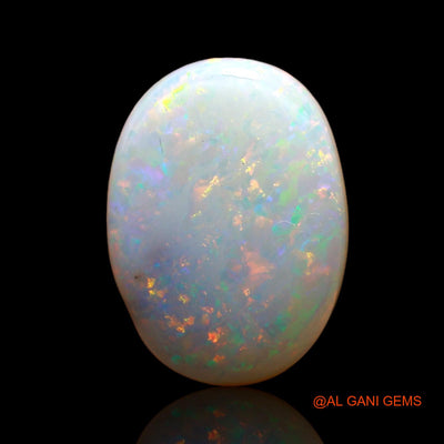 Natural Fire Opal Gemstone 5.00 Cts Loose Oval Cabochon From Australia 15x11x5 mm AC-888