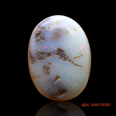 Natural Fire Opal Gemstone 5.00 Cts Loose Oval Cabochon From Australia 15x11x5 mm AC-888