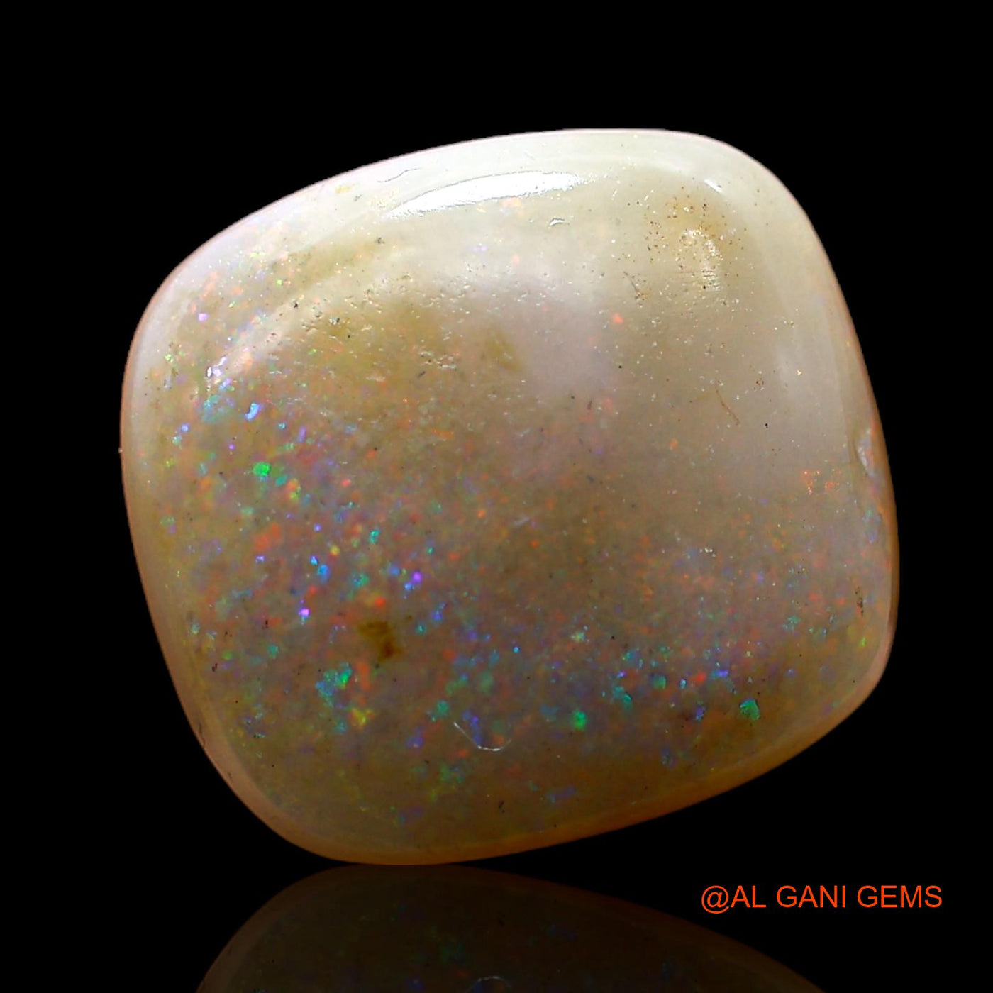 6.00 Cts Natural Australian Fire Opal Loose Gemstone Oval Cabochon 13x12x5 mm AC-889