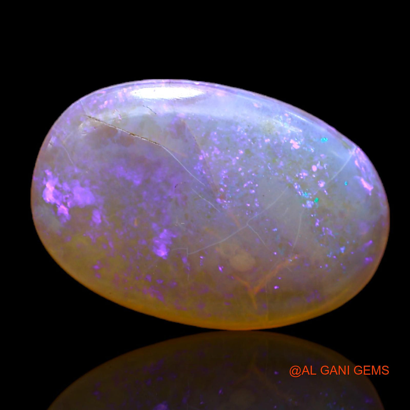 5.00 Cts Natural Australian Fire Opal Loose Gemstone Oval Cabochon 18x12x3 mm AC-88
