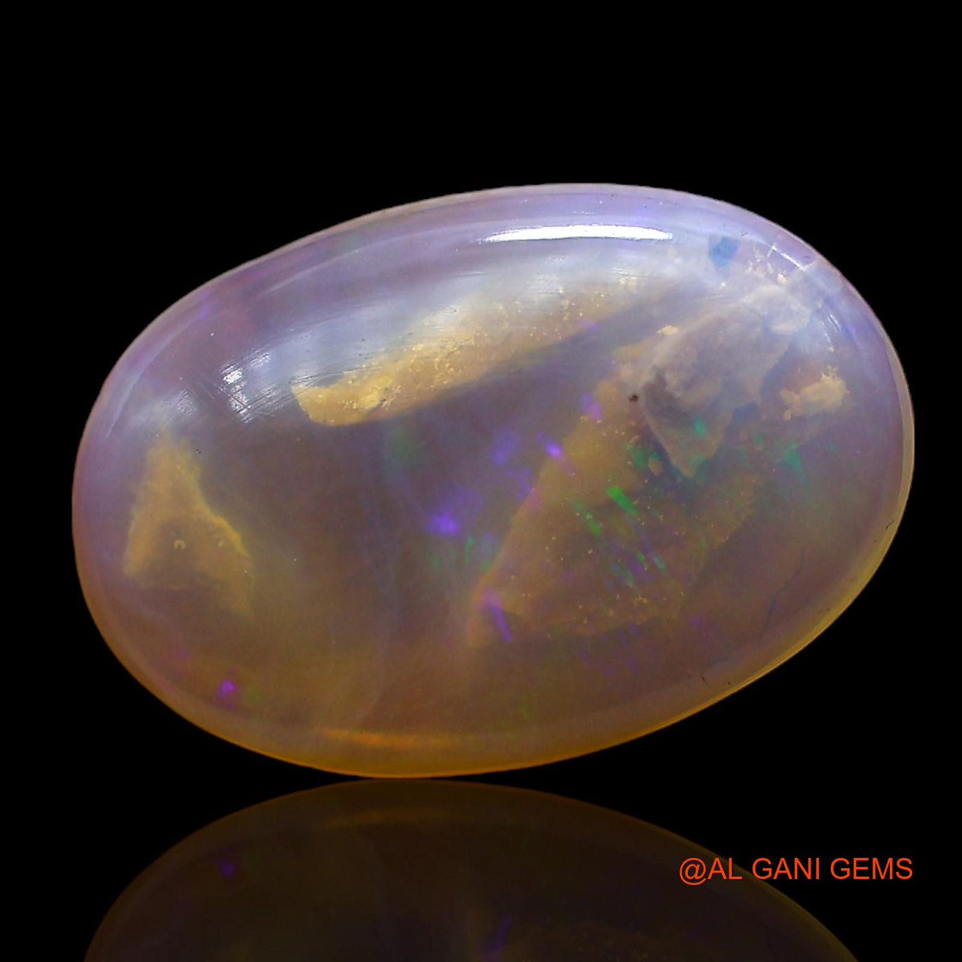 3.00 Cts Natural Australian Fire Opal Loose Gemstone Oval Cabochon 16x10x3 mm AC-890