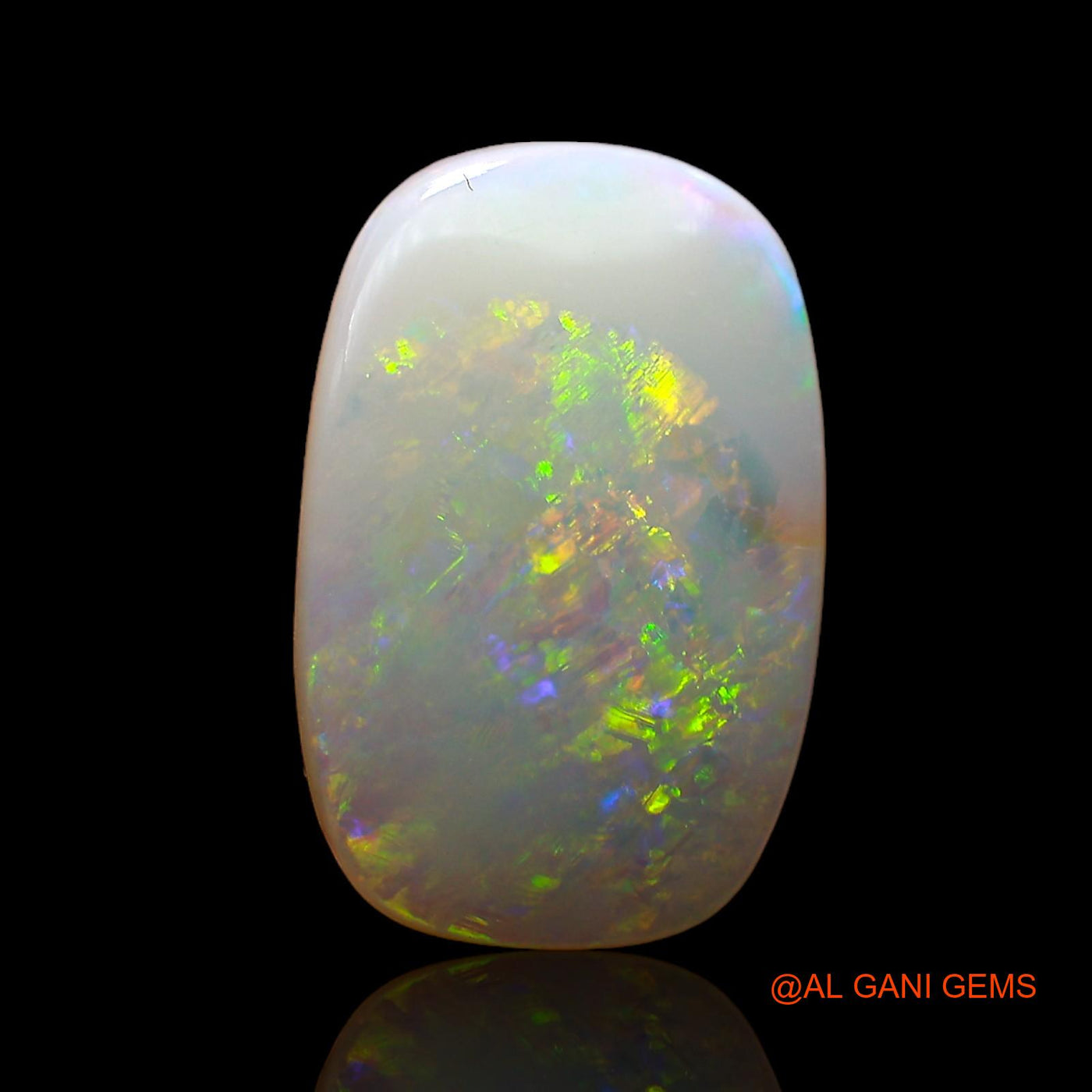 Natural Untreated Fire Opal Loose Gemstone Oval Cabochon From Australia 3.00 Cts 16x10x3 mm AC-891