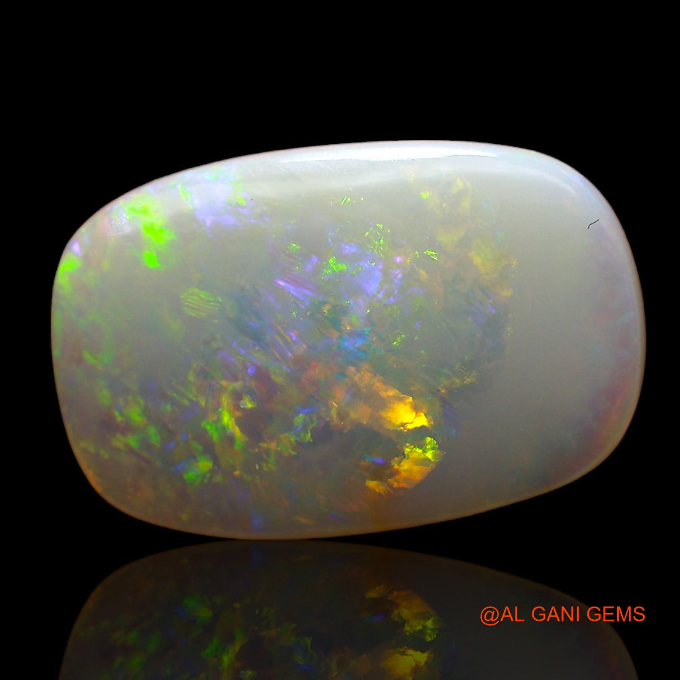 Natural Untreated Fire Opal Loose Gemstone Oval Cabochon From Australia 3.00 Cts 16x10x3 mm AC-891