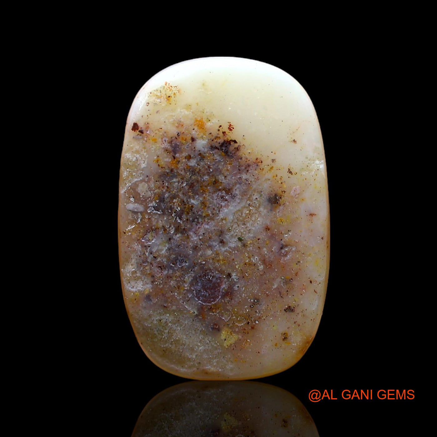 Natural Untreated Fire Opal Loose Gemstone Oval Cabochon From Australia 3.00 Cts 16x10x3 mm AC-891