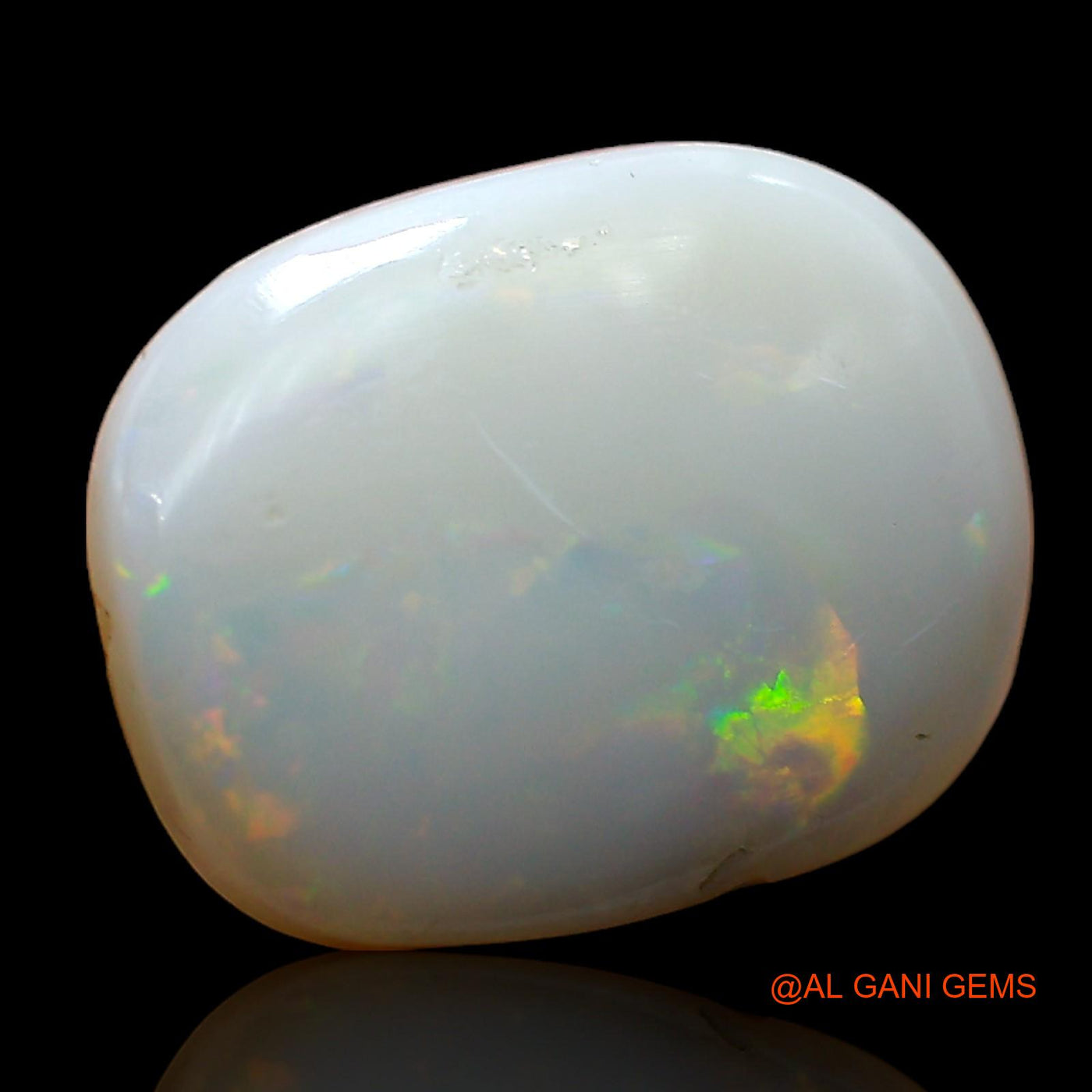 Natural Fire Opal Gemstone 6.00 Cts Loose Oval Cabochon From Australia 15x11x4 mm AC-894